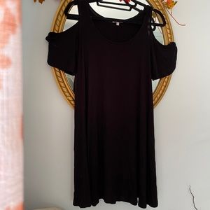 SMALL Charlotte Russe Black Bat Wing Dress
